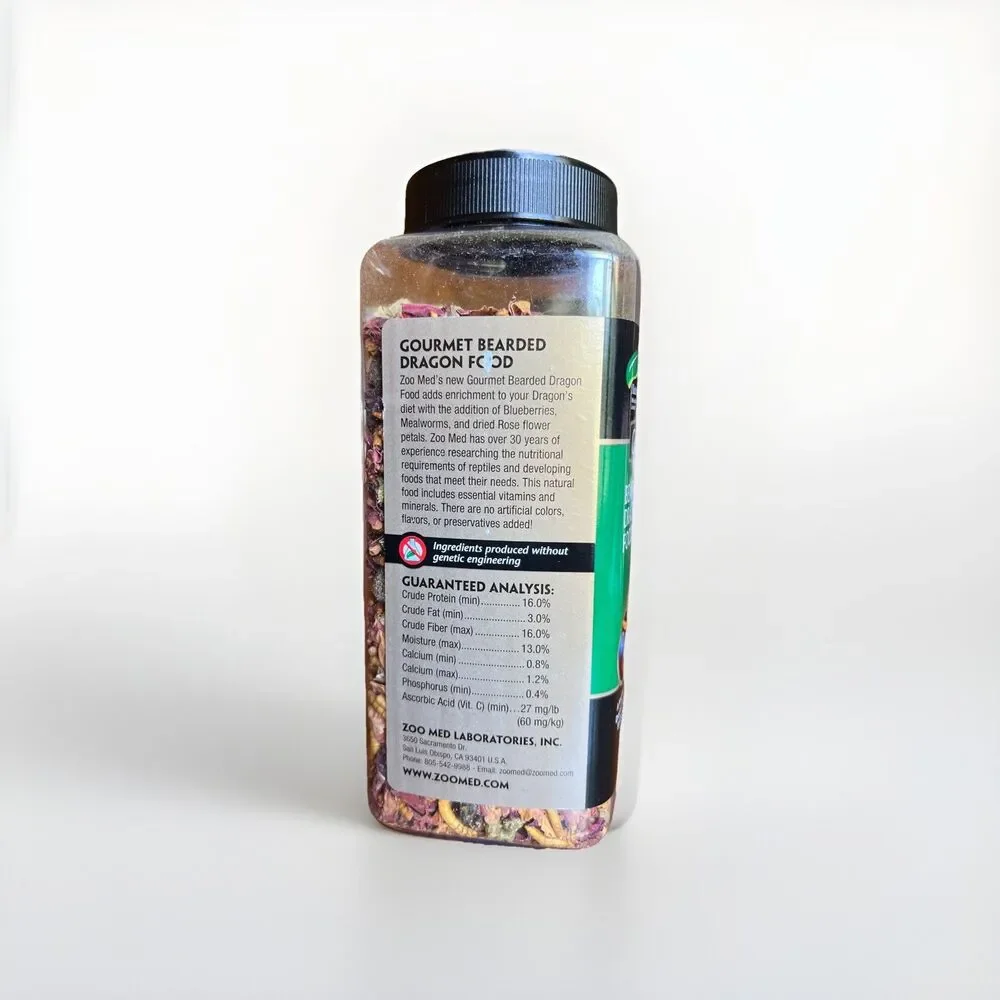 Zoo Med Gourmet Bearded Dragon Food - 15 oz Mealworms